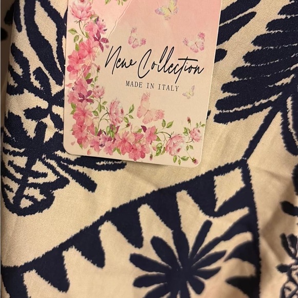 Navy and Cream Maxi Dress - Picture 7 of 14